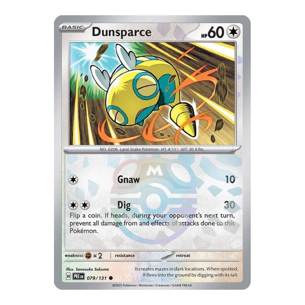 SV: Prismatic Evolutions (PRE) - Dunsparce (Master Ball Pattern) (#079/131) (Near Mint)