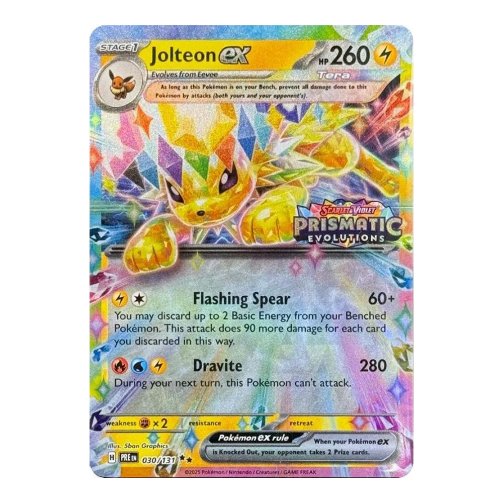 Miscellaneous Cards & Products (MCAP) - Jolteon ex - 030/131 (Prismatic Evolutions Stamp) (#030/131) (Near Mint)