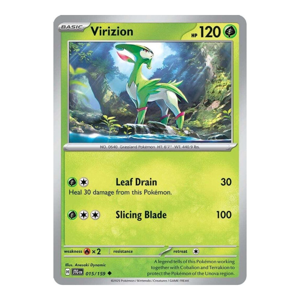 SV09: Journey Together (JTG) - Virizion (#015/159) (Near Mint)