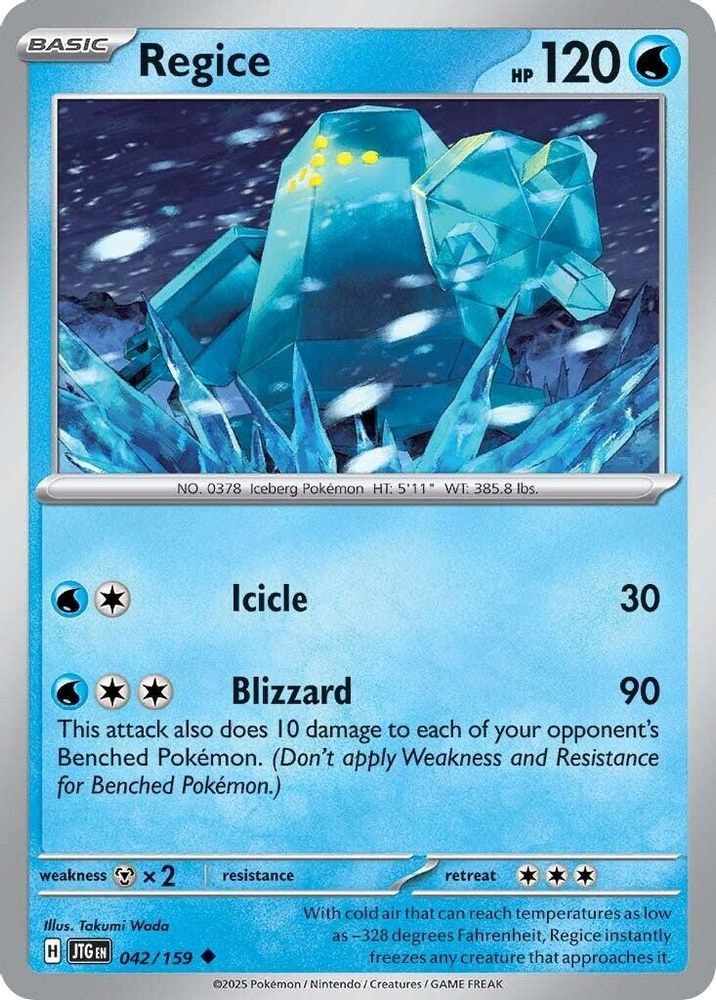 SV09: Journey Together (JTG) - Regice (#042/159, Uncommon) ()