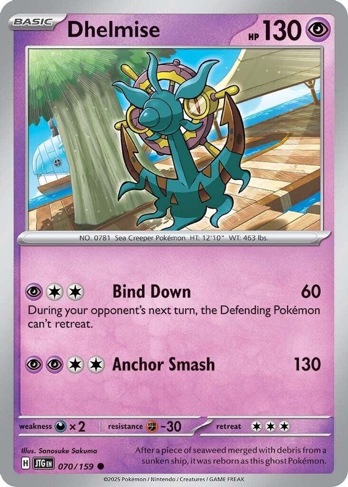 SV09: Journey Together (JTG) - Dhelmise (#070/159, Common) ()