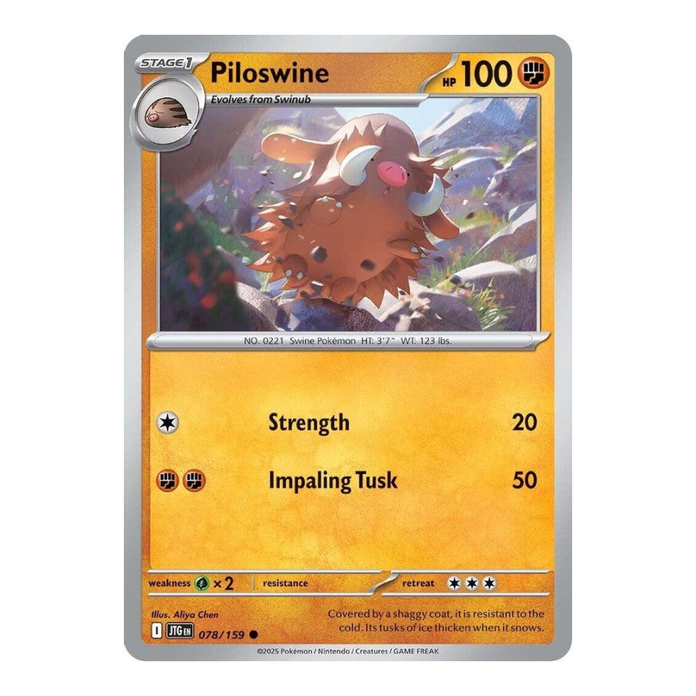 SV09: Journey Together (JTG) - Piloswine (#078/159) (Near Mint)
