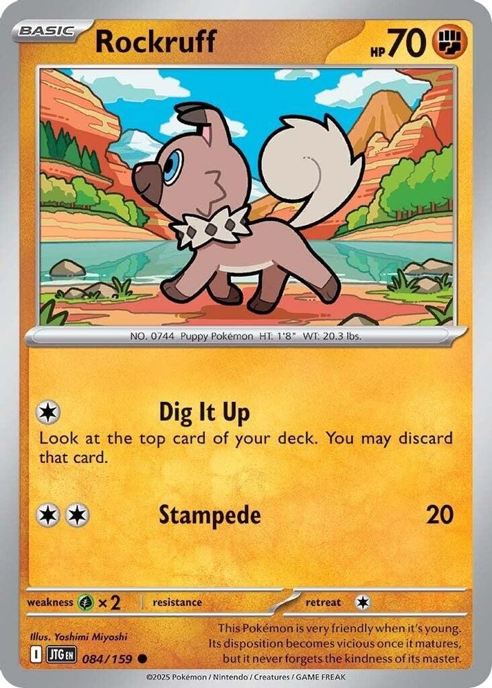 SV09: Journey Together (JTG) - Rockruff (#084/159, Common) ()