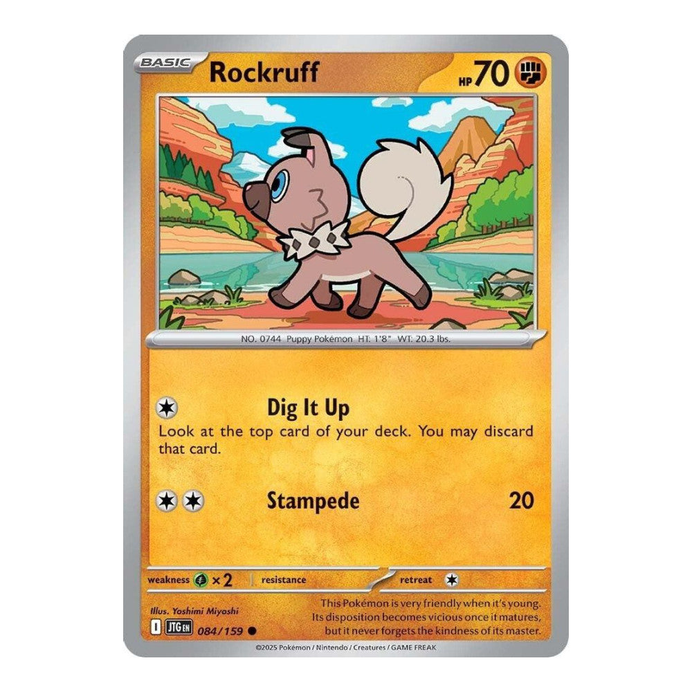 SV09: Journey Together (JTG) - Rockruff (#084/159) (Near Mint)