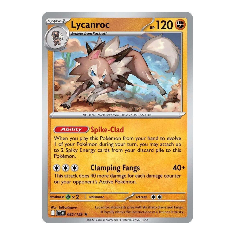 SV09: Journey Together (JTG) - Lycanroc 085 159 (#085/159) (Near Mint)