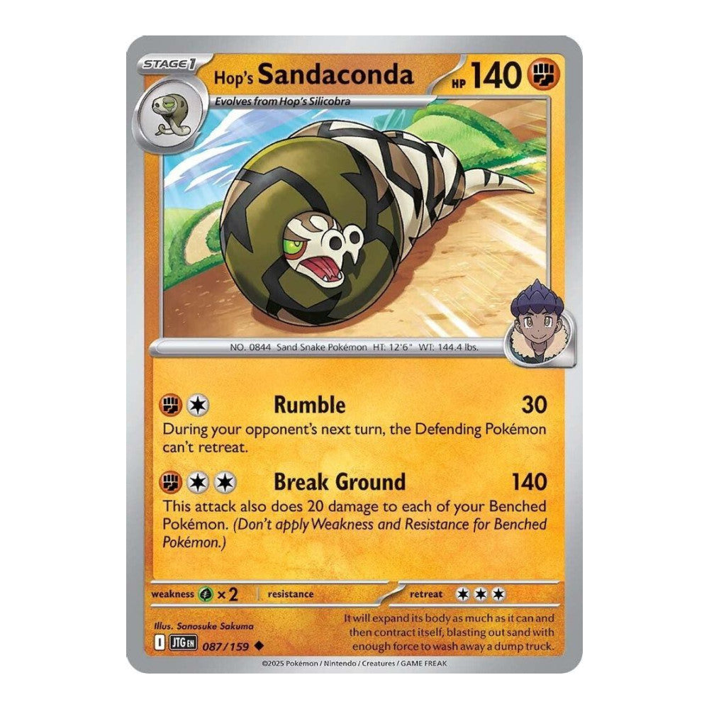 SV09: Journey Together (JTG) - Hops Sandaconda (#087/159) (Near Mint)