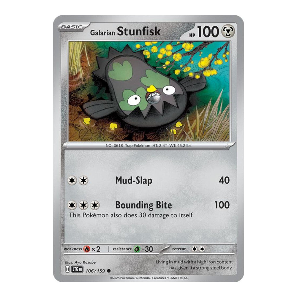 SV09: Journey Together (JTG) - Galarian Stunfisk (#106/159) (Near Mint)