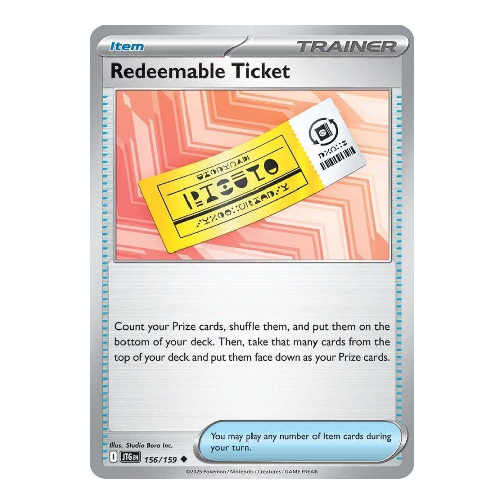 SV09: Journey Together (JTG) - Redeemable Ticket (#156/159) (Near Mint)