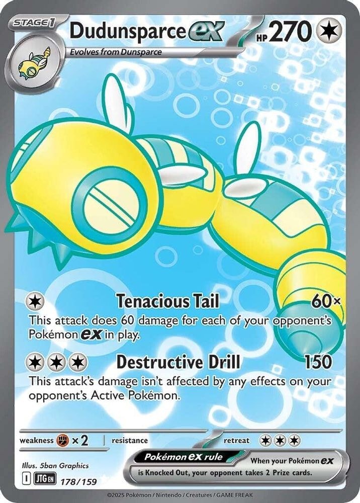 SV09: Journey Together (JTG) - Dudunsparce ex - 178/159 (#178/159, Ultra Rare) ()