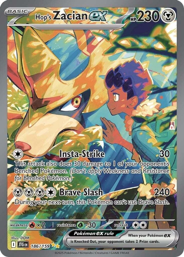 SV09: Journey Together (JTG) - Hop's Zacian ex - 186/159 (#186/159, Special Illustration Rare) ()