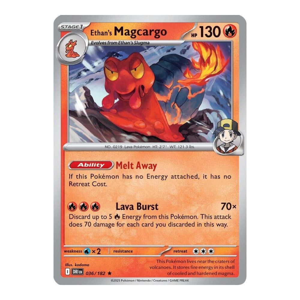 SV10: Destined Rivals (DRI) - Ethans Magcargo (#036/182) (Near Mint)