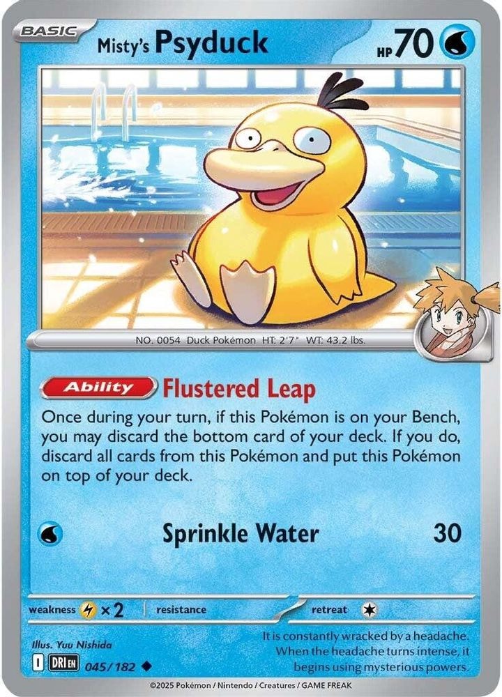 SV10: Destined Rivals (DRI) - Misty's Psyduck (#045/182, Uncommon) ()