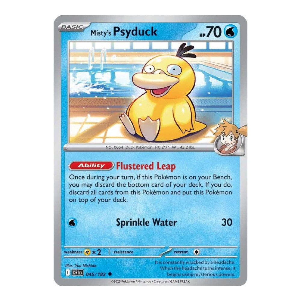 SV10: Destined Rivals (DRI) - Mistys Psyduck (#045/182) (Near Mint)