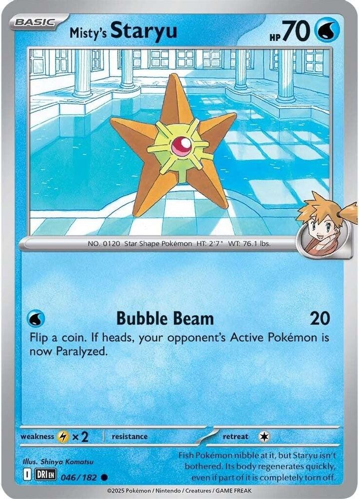 SV10: Destined Rivals (DRI) - Misty's Staryu (#046/182, Common) ()
