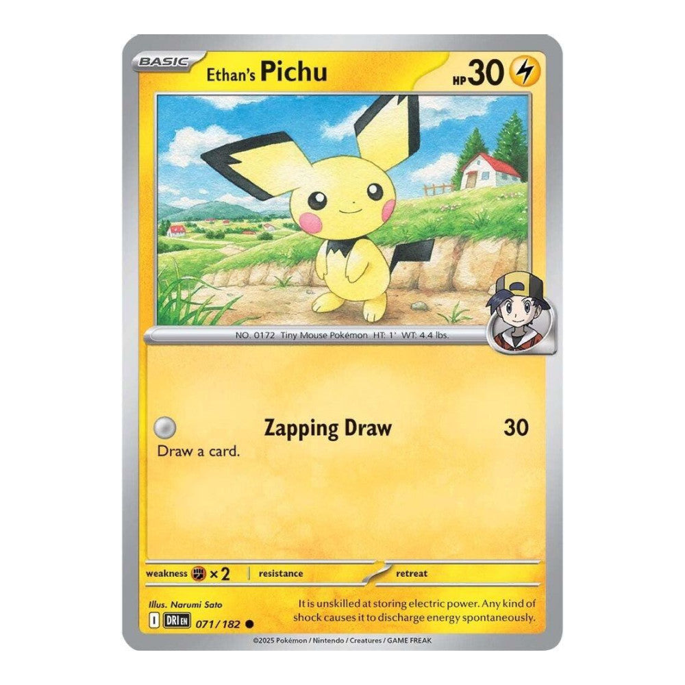 SV10: Destined Rivals (DRI) - Ethans Pichu (#071/182) (Near Mint)