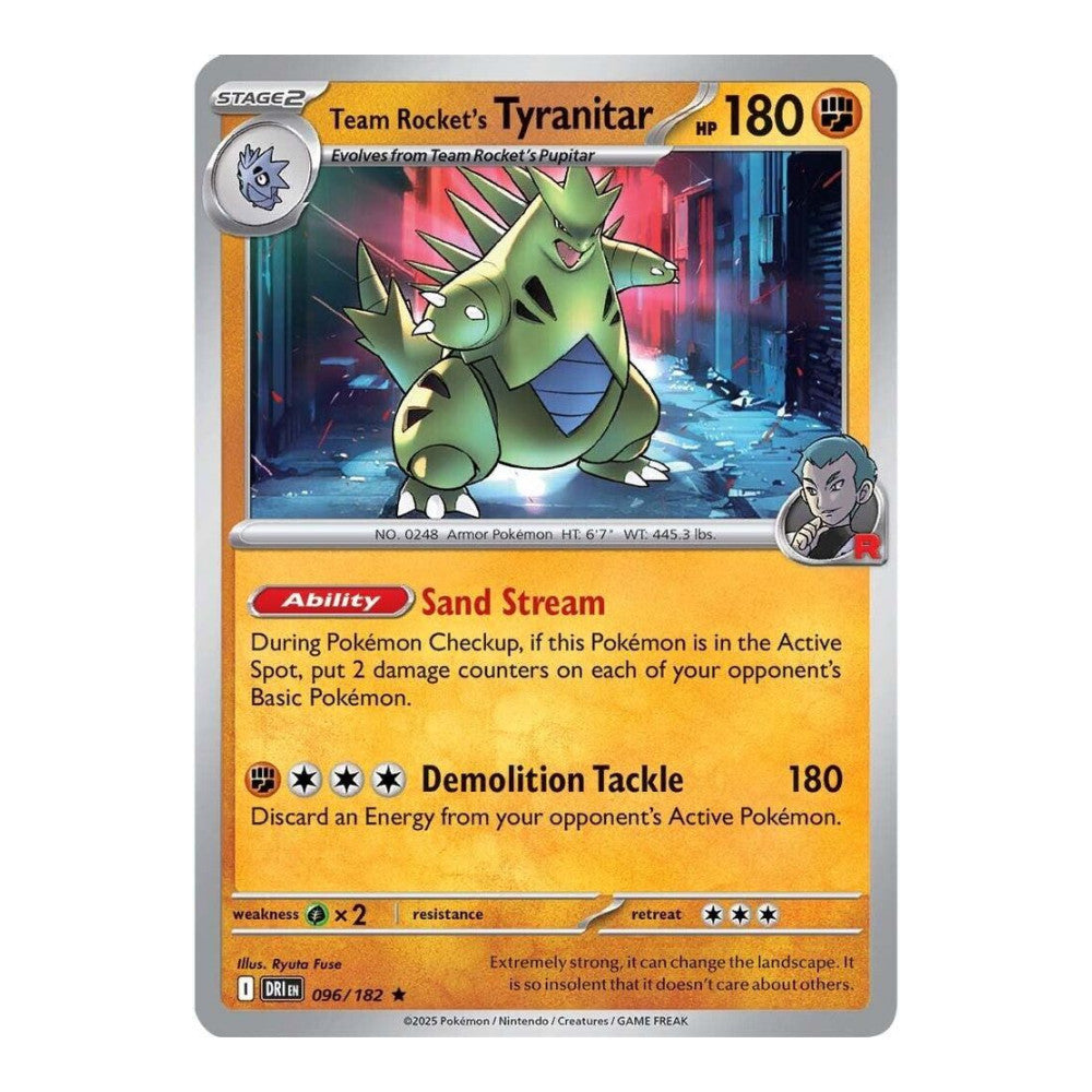 SV10: Destined Rivals (DRI) - Team Rockets Tyranitar (#096/182) (Near Mint)