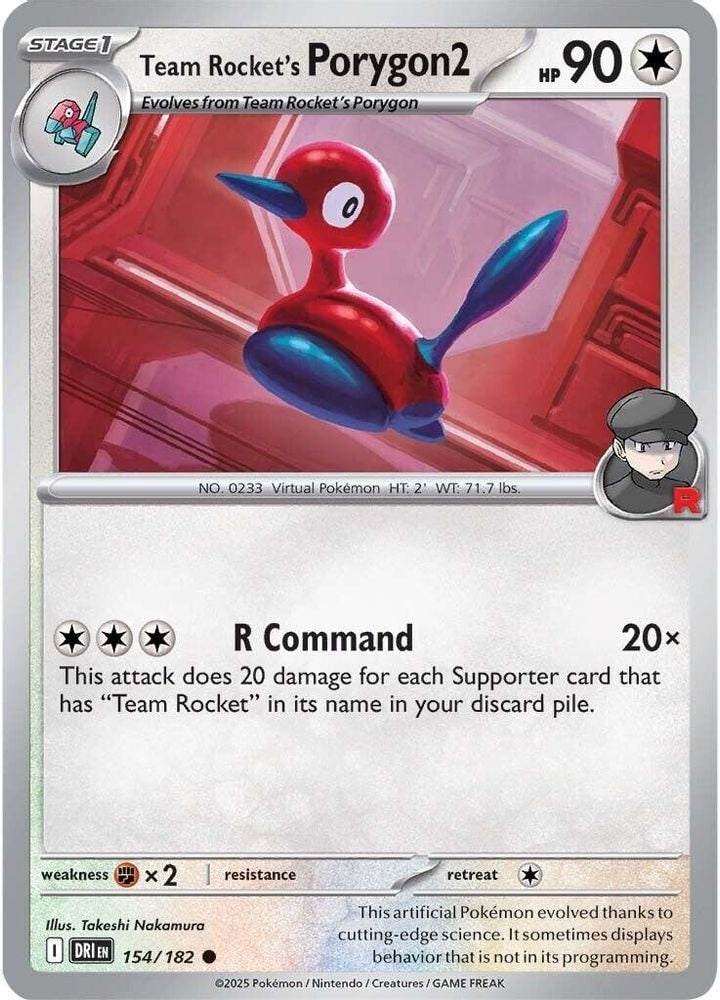 SV10: Destined Rivals (DRI) - Team Rocket's Porygon2 (#154/182, Common) ()