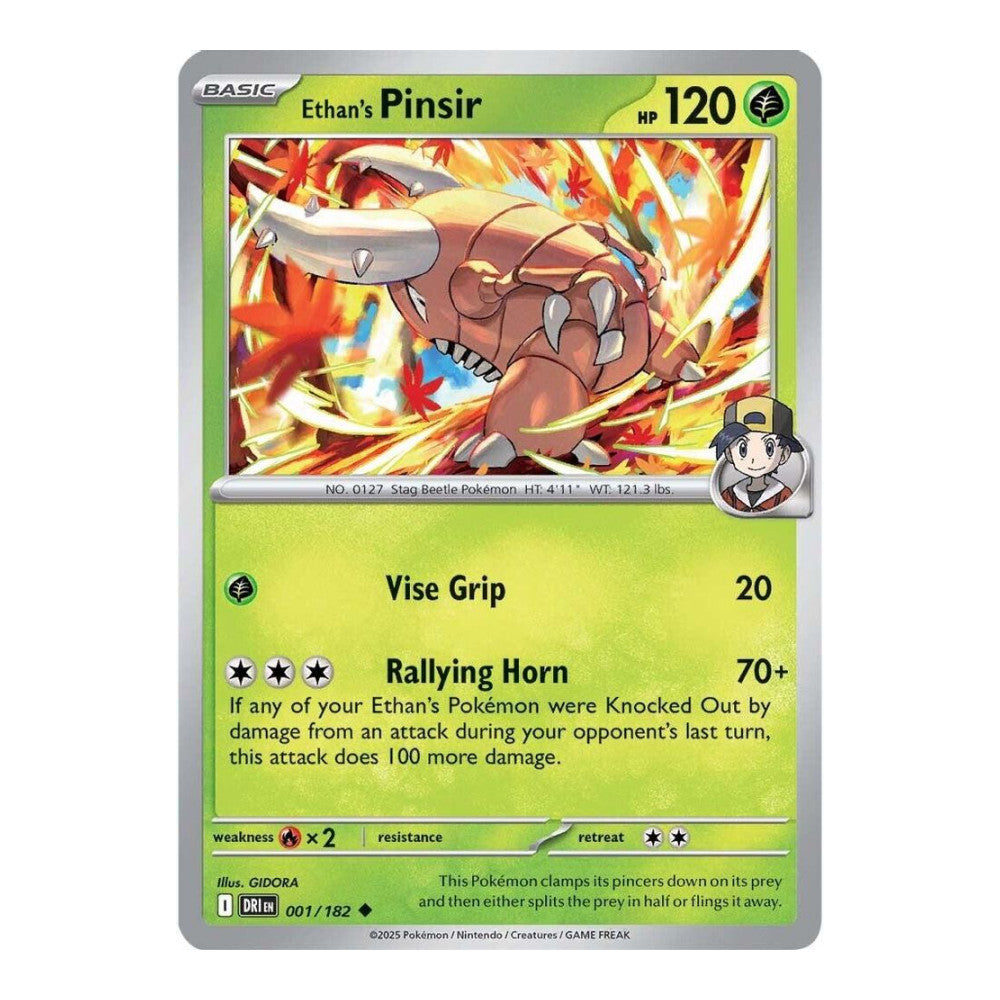 SV10: Destined Rivals (DRI) - Ethans Pinsir (#001/182) (Near Mint)