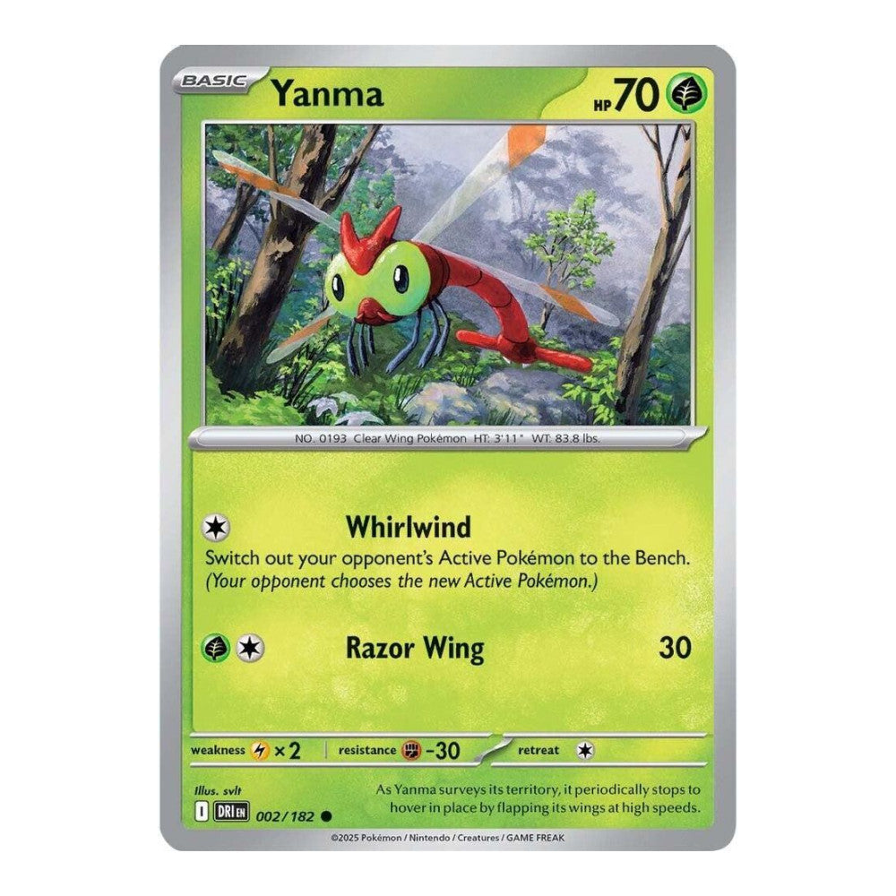 SV10: Destined Rivals (DRI) - Yanma 002 182 (#002/182) (Near Mint)