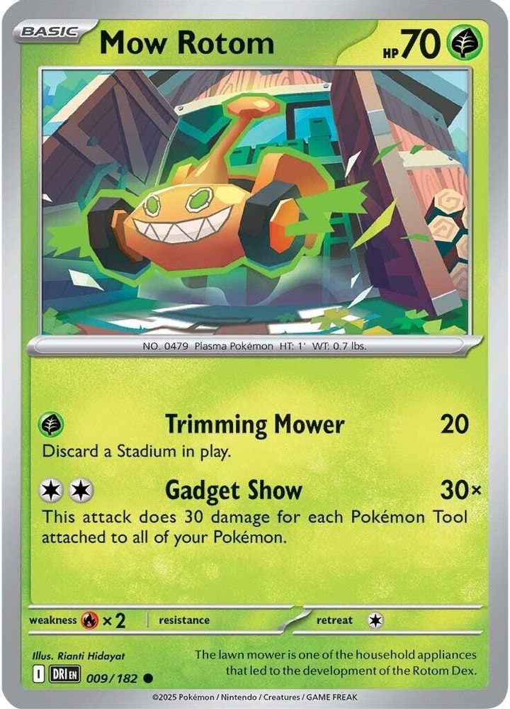 SV10: Destined Rivals (DRI) - Mow Rotom (#009/182, Common) ()