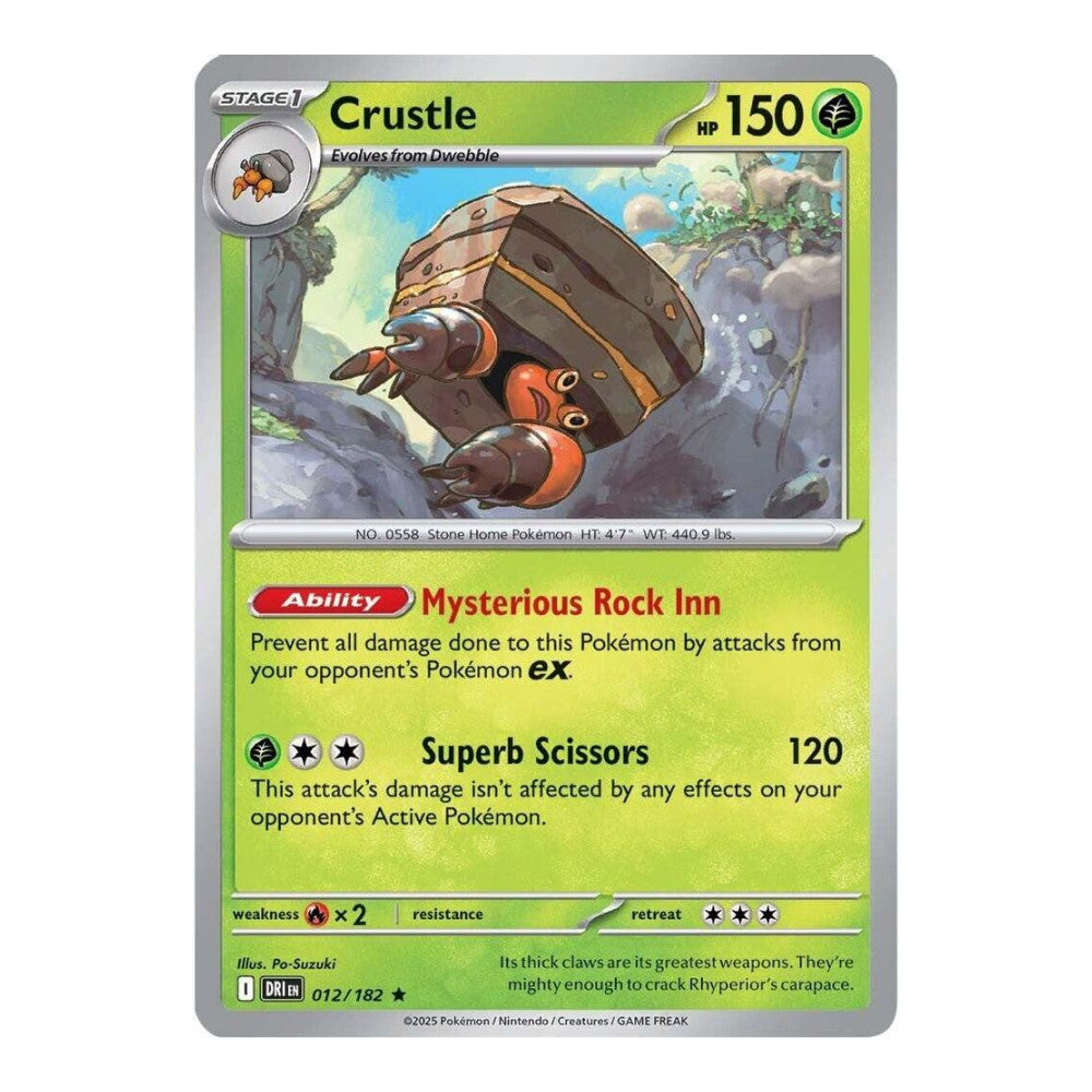 SV10: Destined Rivals (DRI) - Crustle 012 182 (#012/182) (Near Mint)