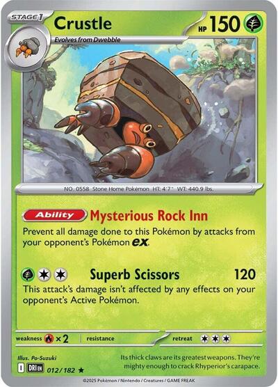 SV10: Destined Rivals (DRI) - Crustle - 012/182 (#012/182, Rare) ()