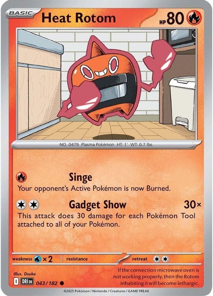SV10: Destined Rivals (DRI) - Heat Rotom (#043/182, Common) ()
