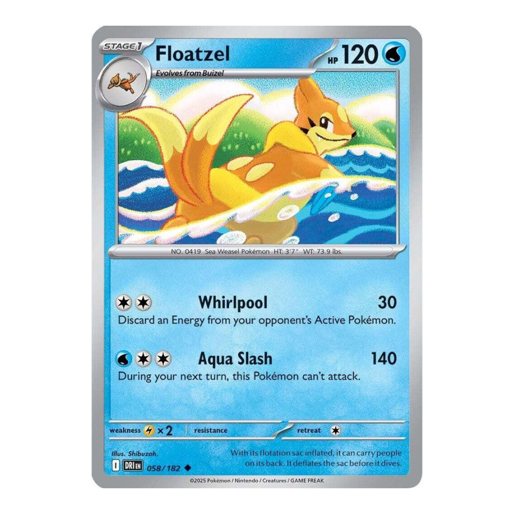 SV10: Destined Rivals (DRI) - Floatzel (#058/182) (Near Mint)