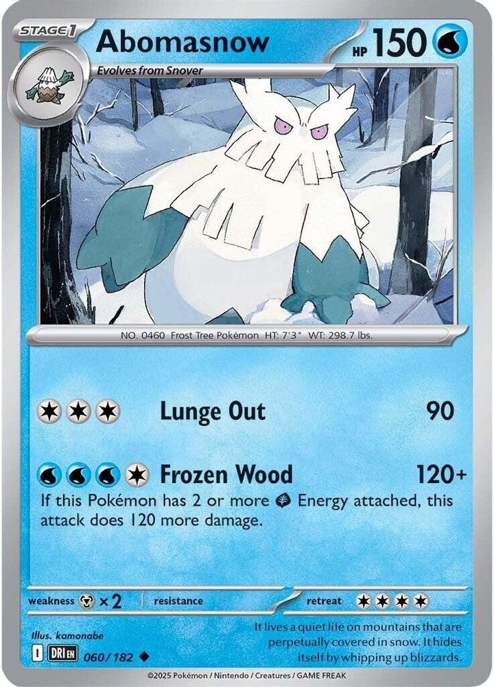 SV10: Destined Rivals (DRI) - Abomasnow (#060/182, Uncommon) ()