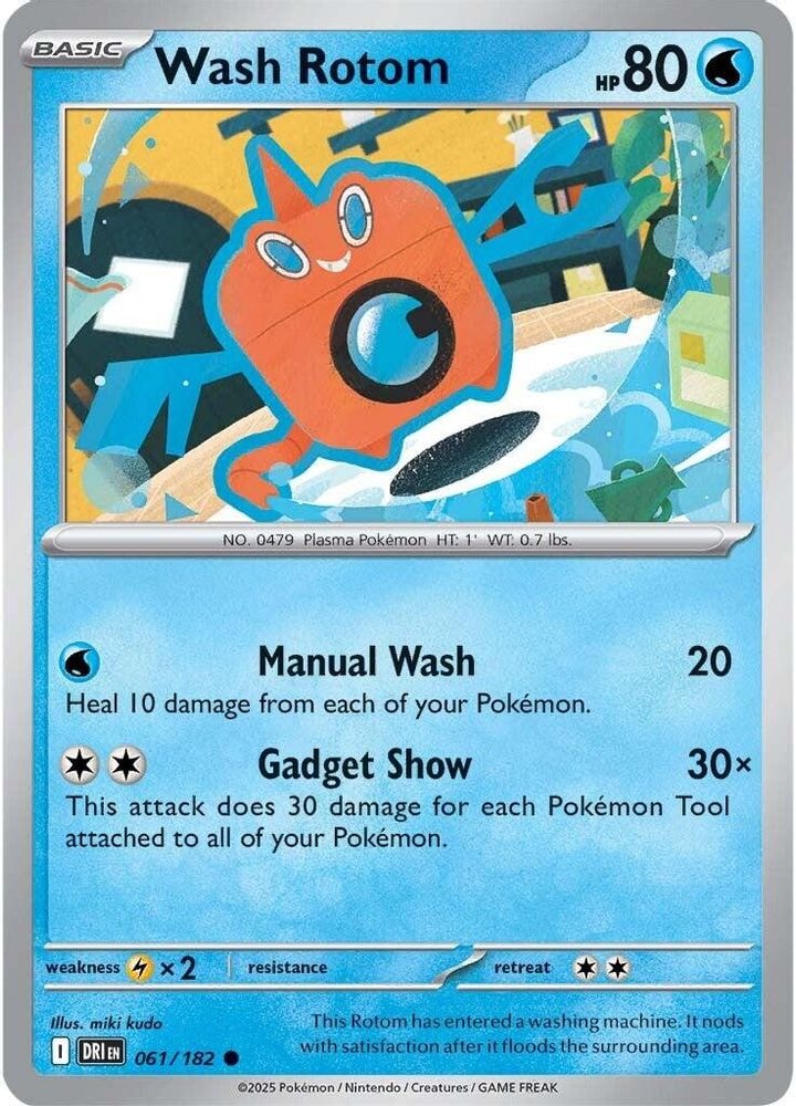 SV10: Destined Rivals (DRI) - Wash Rotom (#061/182, Common) ()