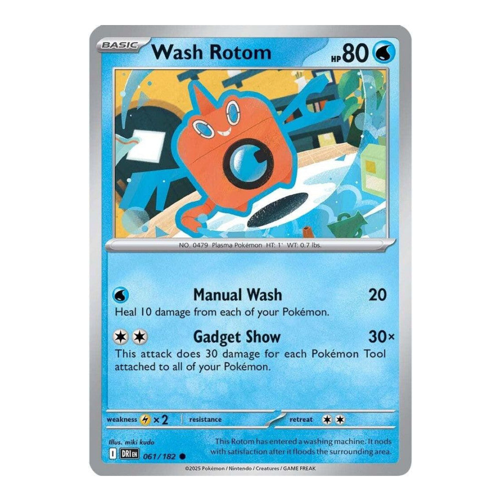 SV10: Destined Rivals (DRI) - Wash Rotom (#061/182) (Near Mint)