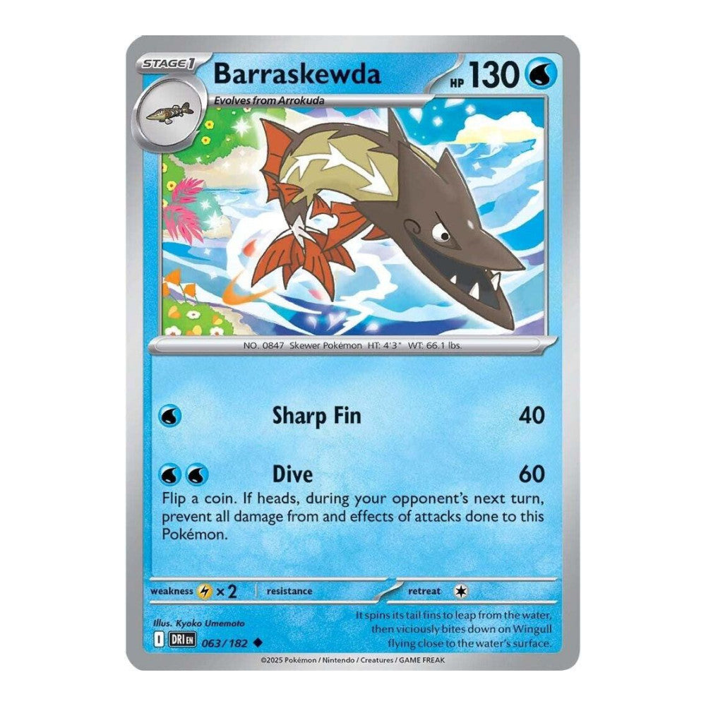 SV10: Destined Rivals (DRI) - Barraskewda (#063/182) (Near Mint)