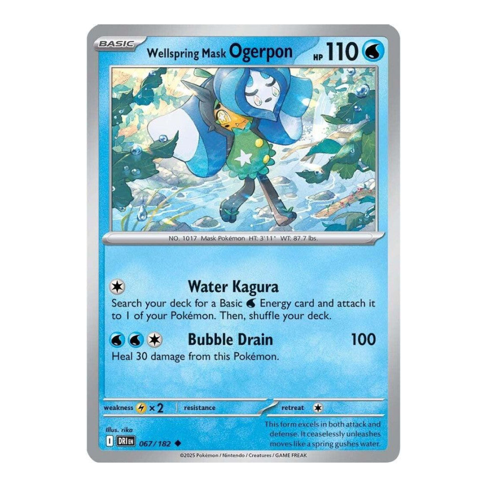 SV10: Destined Rivals (DRI) - Wellspring Mask Ogerpon (#067/182) (Near Mint)