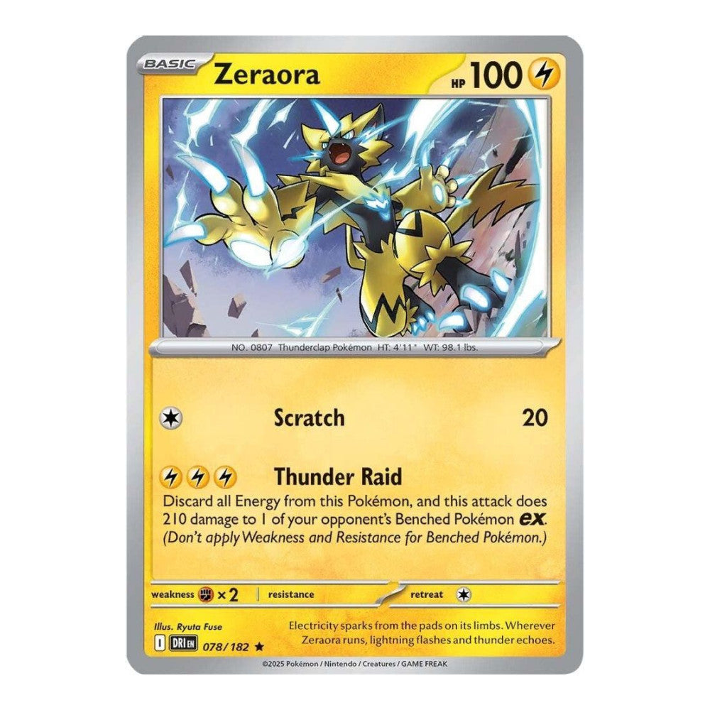 SV10: Destined Rivals (DRI) - Zeraora (#078/182) (Near Mint)