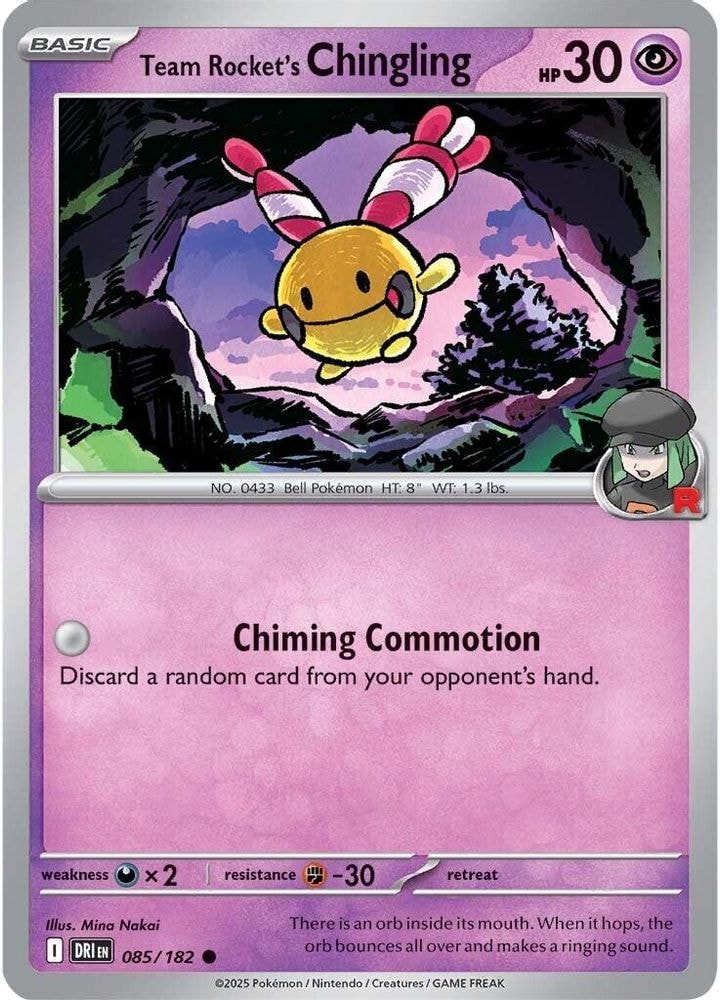 SV10: Destined Rivals (DRI) - Team Rocket's Chingling (#085/182, Common) ()