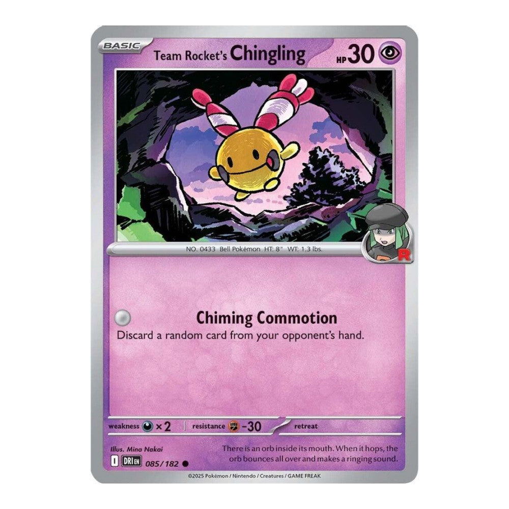 SV10: Destined Rivals (DRI) - Team Rockets Chingling (#085/182) (Near Mint)