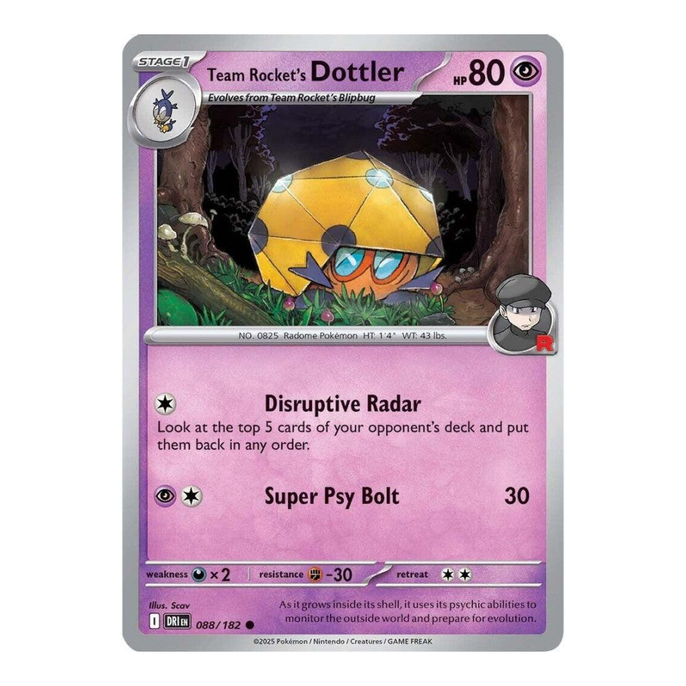 SV10: Destined Rivals (DRI) - Team Rockets Dottler (#088/182) (Near Mint)