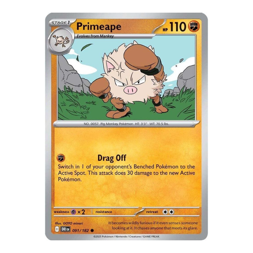 SV10: Destined Rivals (DRI) - Primeape (#091/182) (Near Mint)