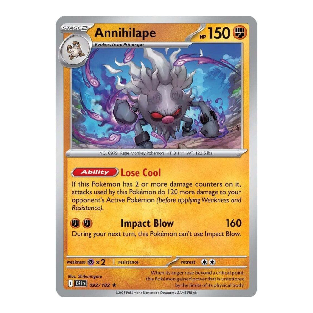 SV10: Destined Rivals (DRI) - Annihilape (#092/182) (Near Mint)