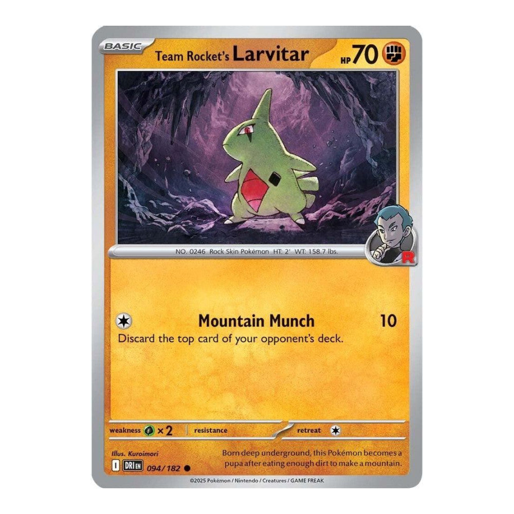 SV10: Destined Rivals (DRI) - Team Rockets Larvitar (#094/182) (Near Mint)