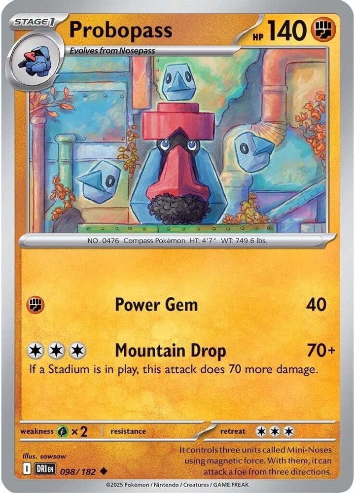 SV10: Destined Rivals (DRI) - Probopass (#098/182, Uncommon) ()