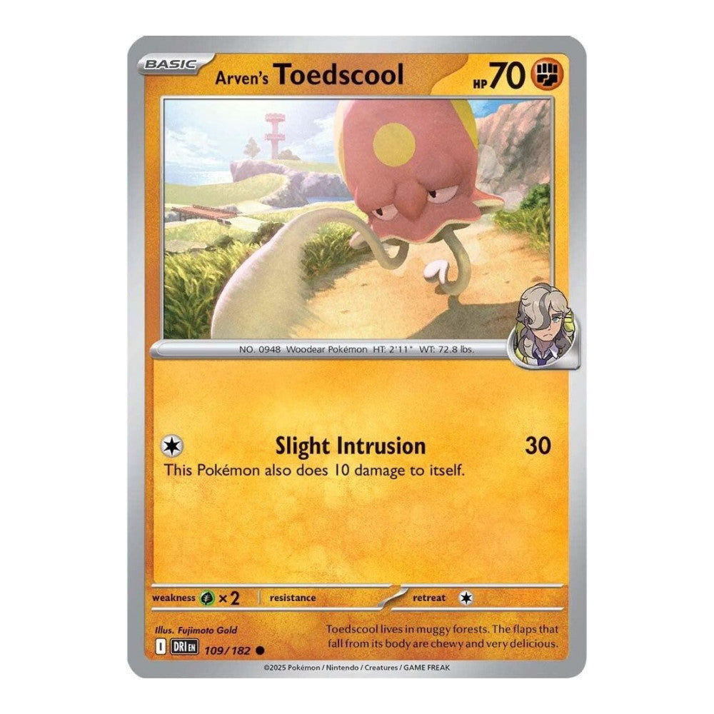 SV10: Destined Rivals (DRI) - Arvens Toedscool (#109/182) (Near Mint)