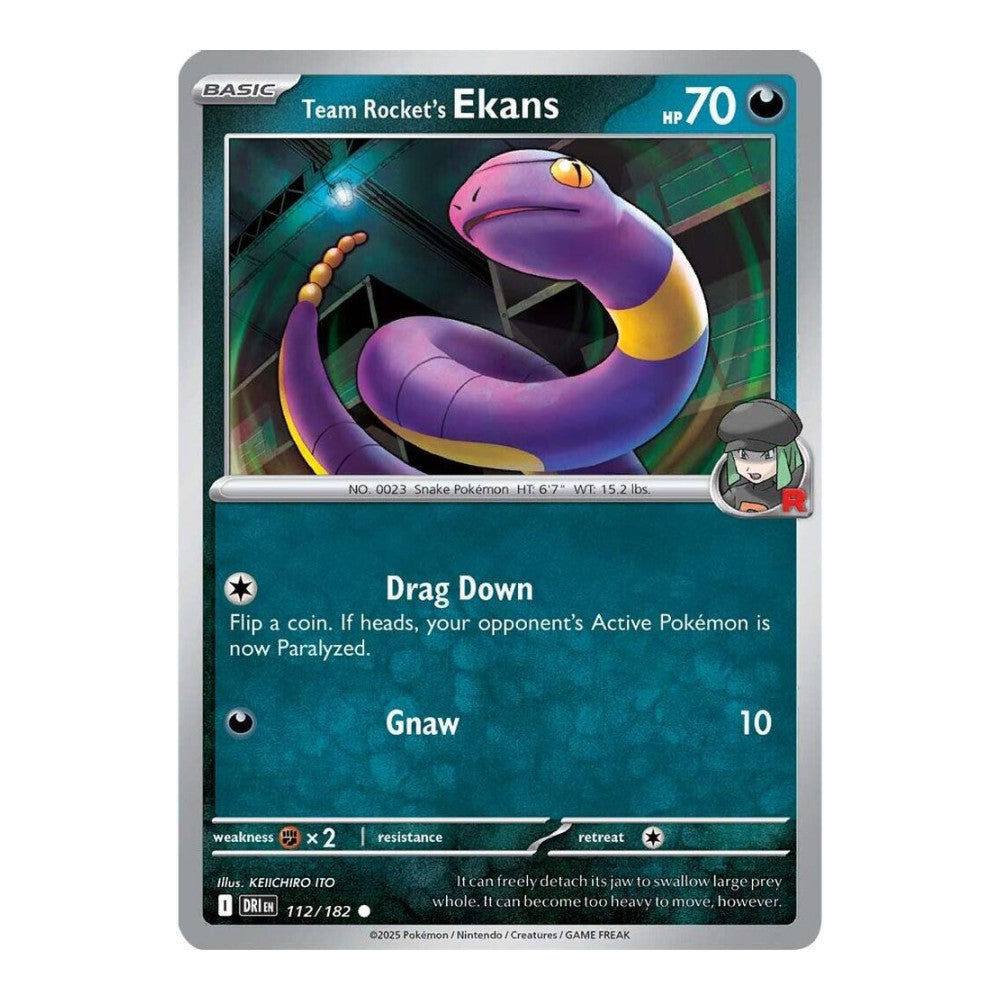 SV10: Destined Rivals (DRI) - Team Rockets Ekans (#112/182) (Near Mint)