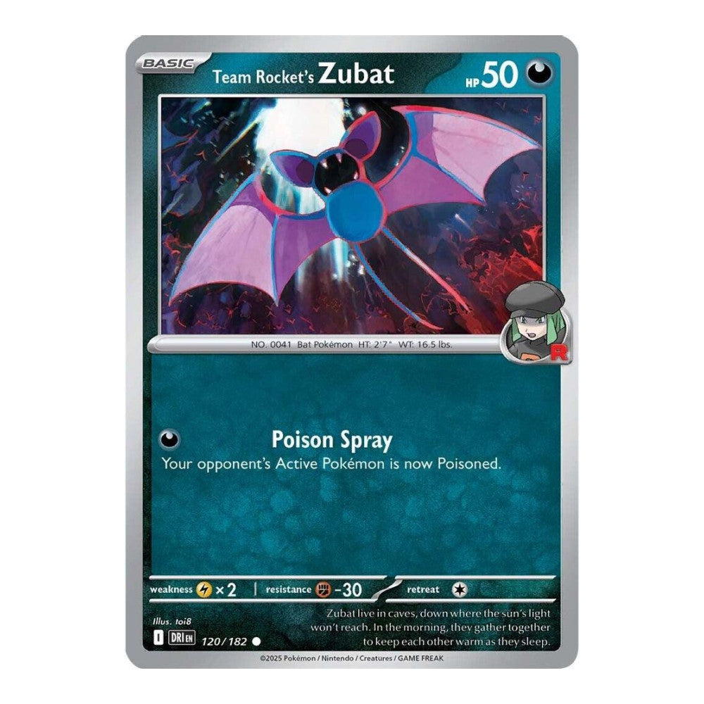 SV10: Destined Rivals (DRI) - Team Rockets Zubat (#120/182) (Near Mint)