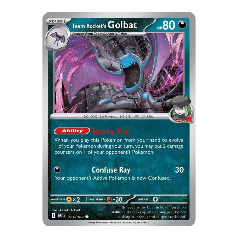 SV10: Destined Rivals (DRI) - Team Rockets Golbat (#121/182) (Near Mint)
