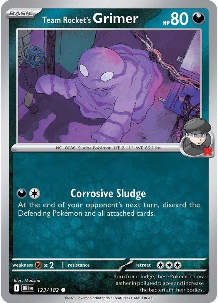 SV10: Destined Rivals (DRI) - Team Rocket's Grimer (#123/182, Common) ()