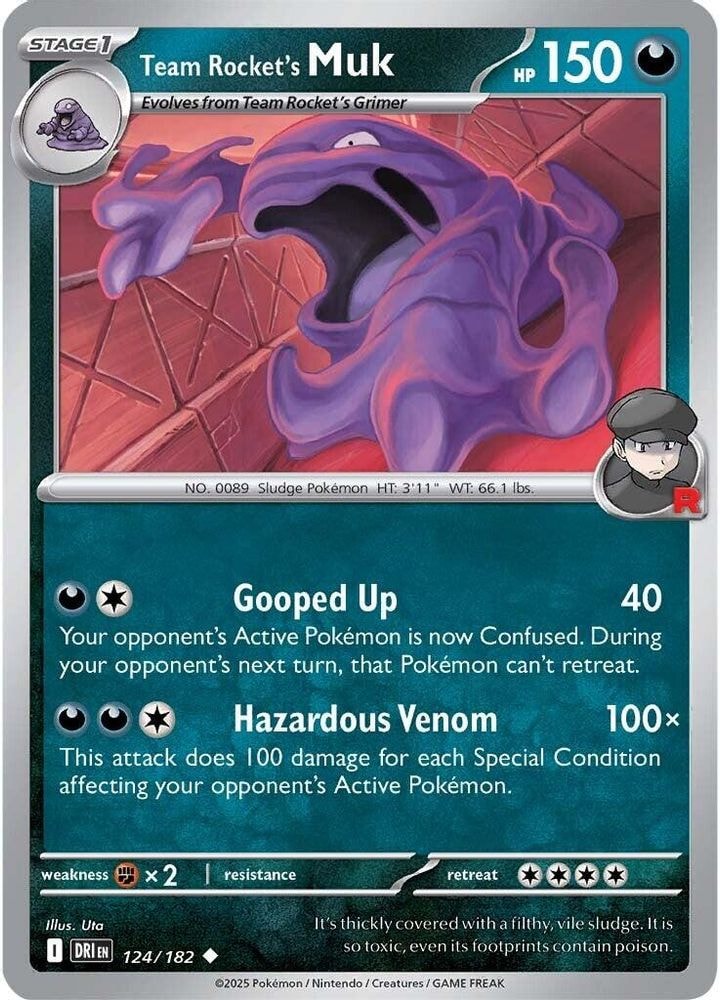 SV10: Destined Rivals (DRI) - Team Rocket's Muk (#124/182, Uncommon) ()