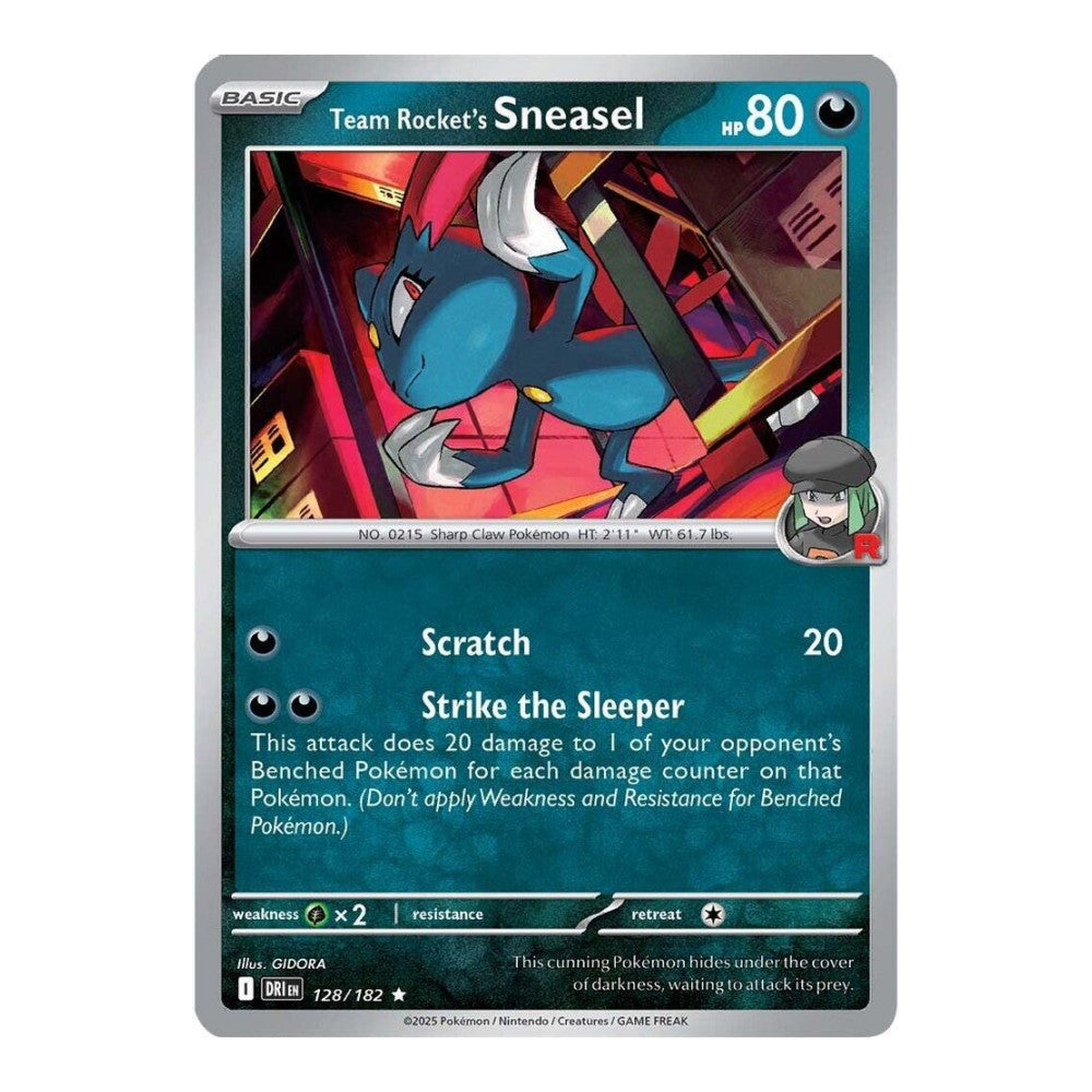 SV10: Destined Rivals (DRI) - Team Rockets Sneasel (#128/182) (Near Mint)