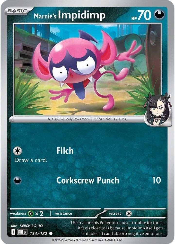 SV10: Destined Rivals (DRI) - Marnie's Impidimp (#134/182, Common) ()