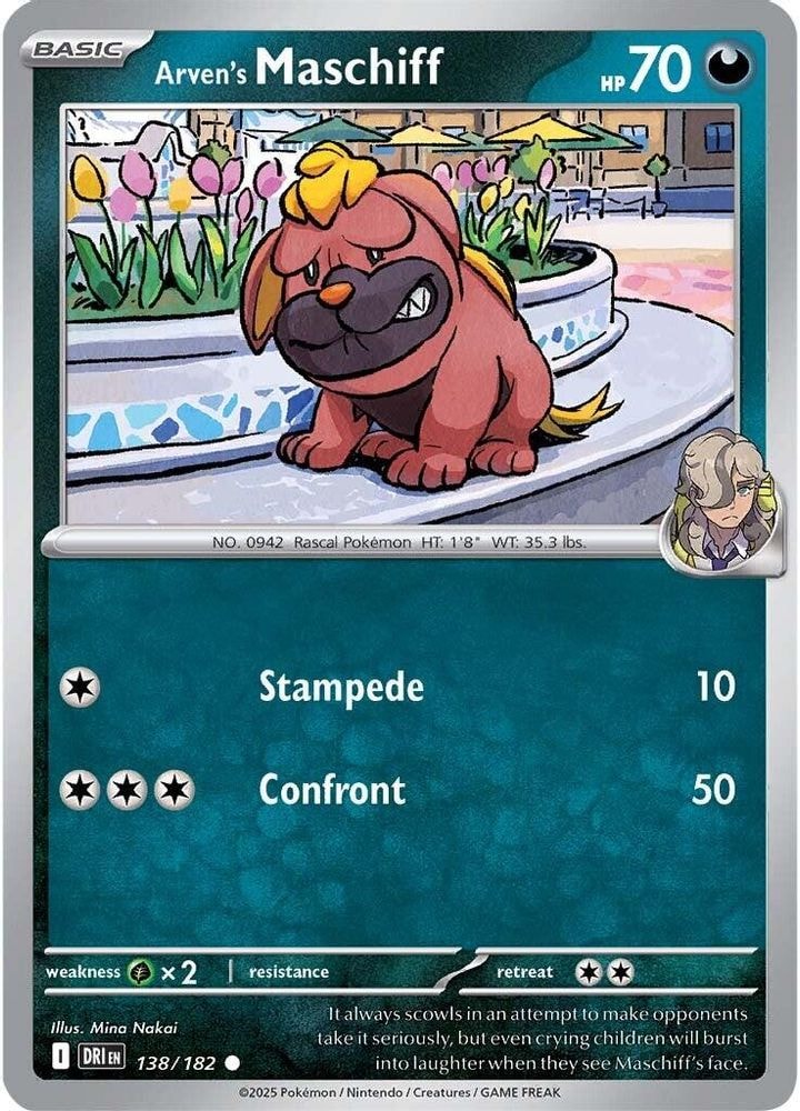 SV10: Destined Rivals (DRI) - Arven's Maschiff (#138/182, Common) ()
